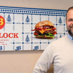 porträt vor jim block burgerwerbung