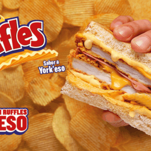 sándwich kfc ruffles yorkeso con pollo crujiente