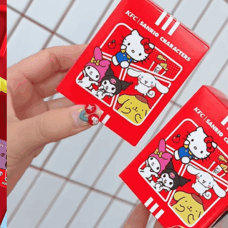 kfc x sanrio: cajas coleccionables de hello kitty