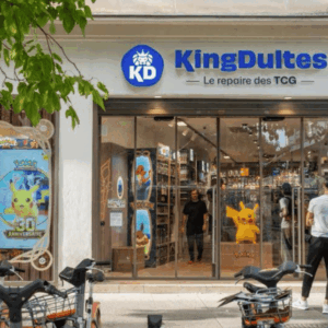boutique kingdultes pokémon tcg avec vitrine pikachu