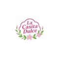 logo floral la casita dulce para pastelería