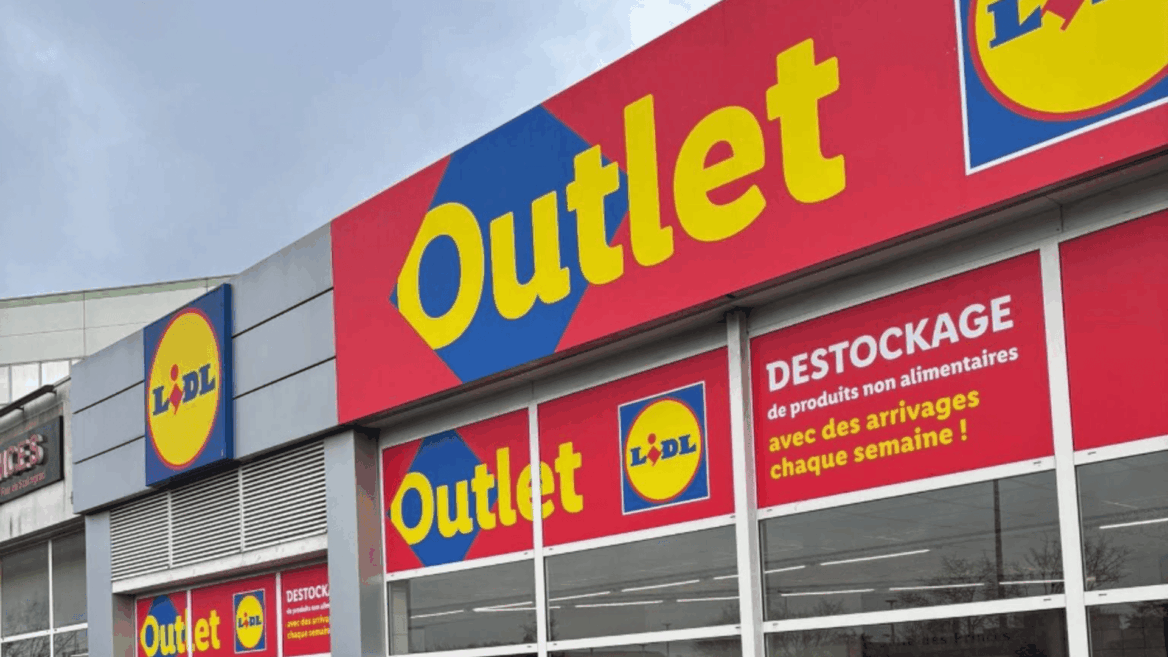 façade lidl outlet avec promotion déstockage