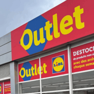 façade lidl outlet avec promotion déstockage
