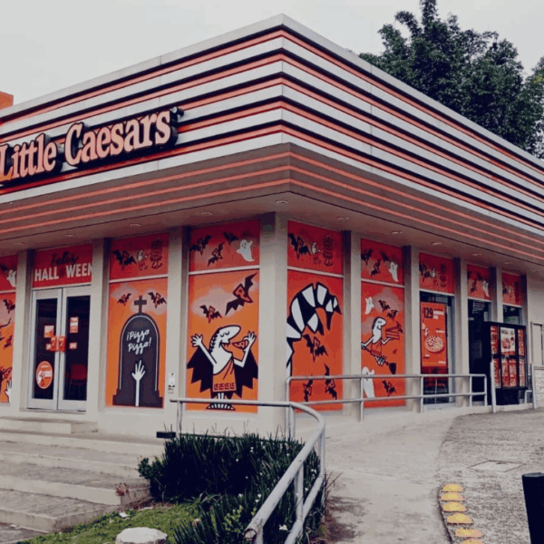 little caesars decorado para halloween