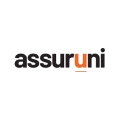 logo assuruni moderne noir et orange