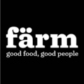 logo färm noir, slogan « good food, good people »