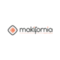 logo makicornia minimaliste noir et orange
