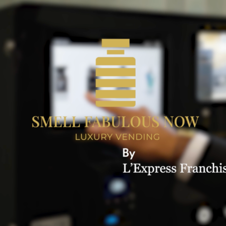 luxury fragrance vending machine ad