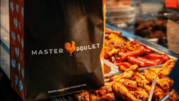 sac master poulet et poulet rôti en présentoir