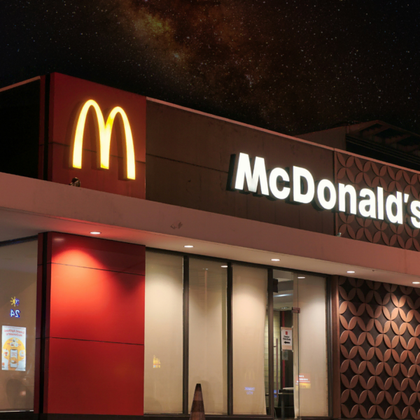 mcdonald’s de nacht unter sternenhimmel