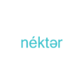 minimalist néktar logo in turquoise