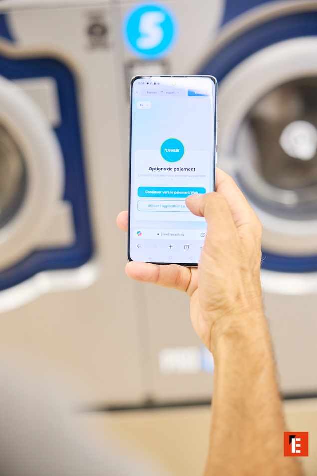paiement lave linge sur smartphone