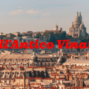 panorama di parigi con sacré cœur e all’antico vinaio