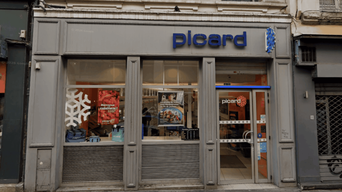 façade du magasin picard en centre ville