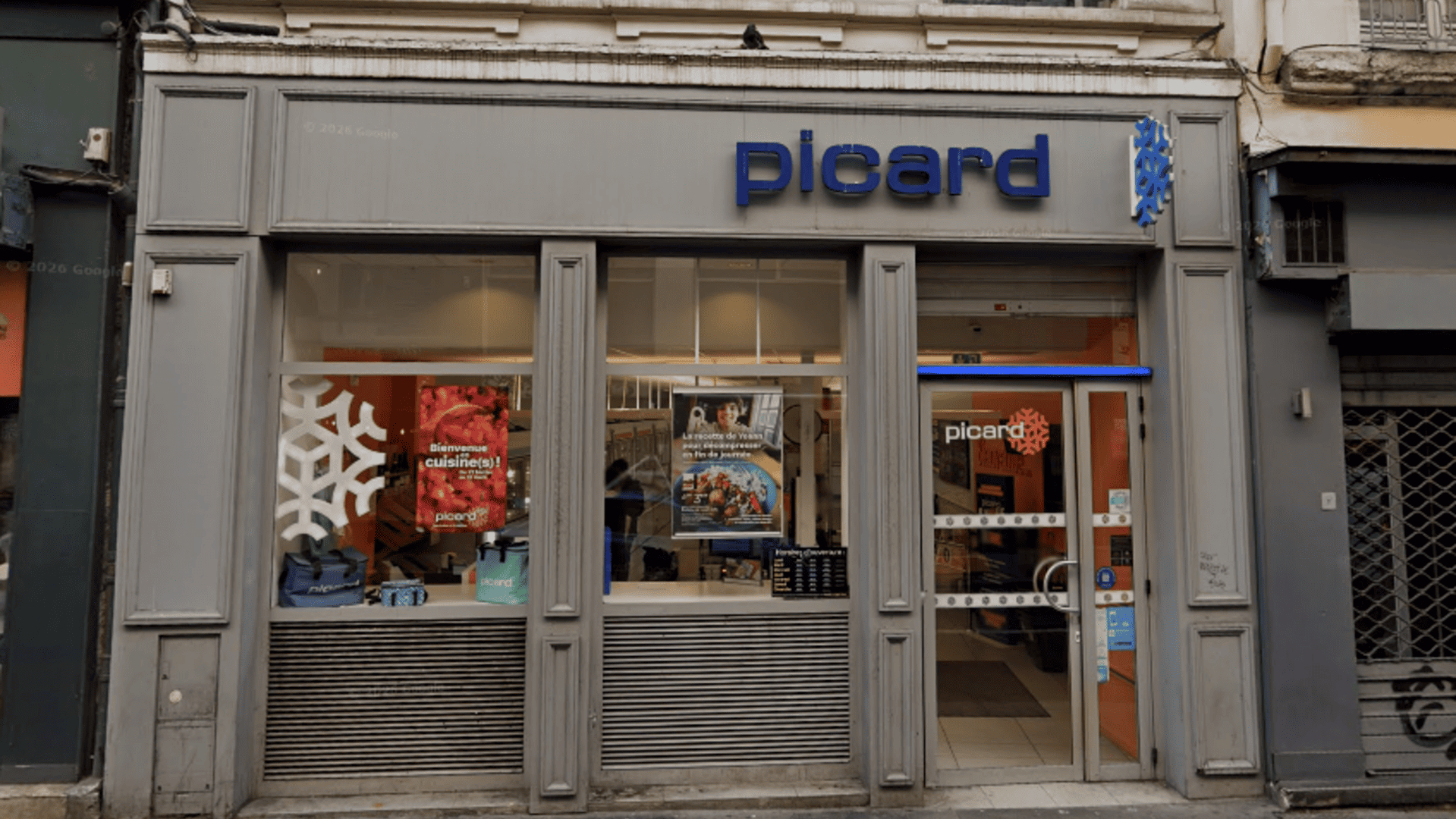 façade du magasin picard en centre ville