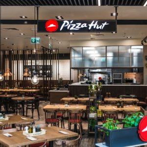 modern pizza hut restaurant interior