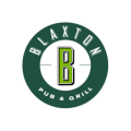 logo pub grill plankton, lettre b verte et or