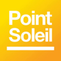 logo point soleil jaune et blanc
