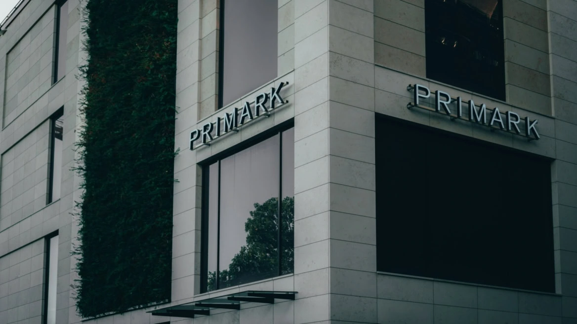 primark storefront on modern green facade
