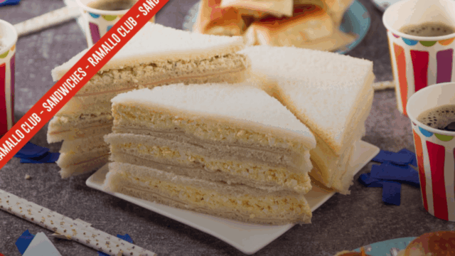 sándwiches club ramallo con café promocional