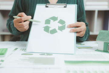 clipboard recyclage et maison verte