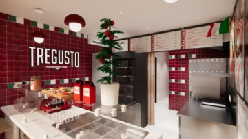 intérieur tregusto : street food italien moderne