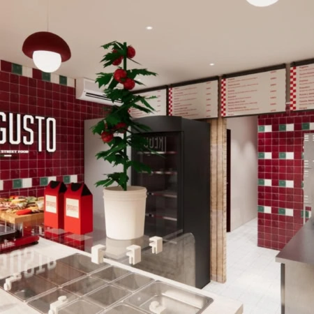 intérieur tregusto : street food italien moderne