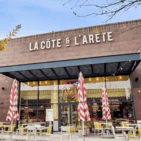 terrasse chic du restaurant la côte & larête