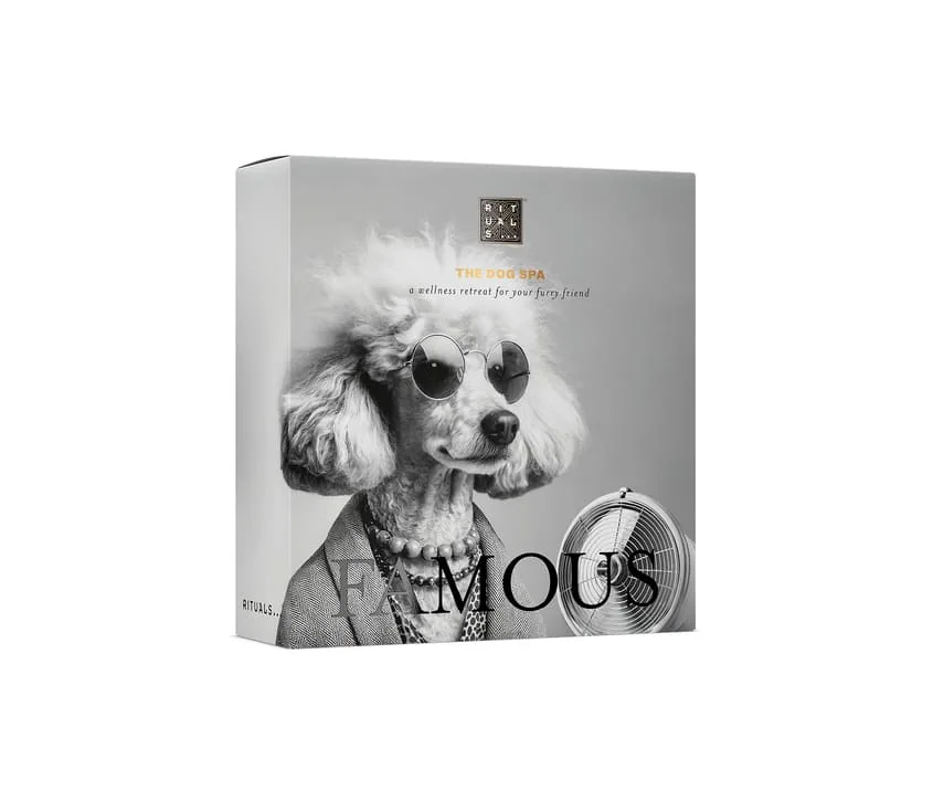 caja rituals the dog spa: caniche glamuroso famoso