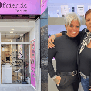salón nails & friends beauty con dos mujeres