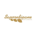 logo saporedipane artigianale dorato con spighe