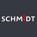 schmidt minimalist logo with red accent