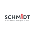 logo schmidt minimaliste gris et rouge