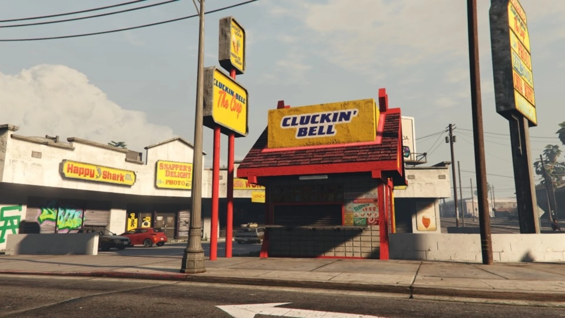 cluckin’ bell : fast food urbain usé