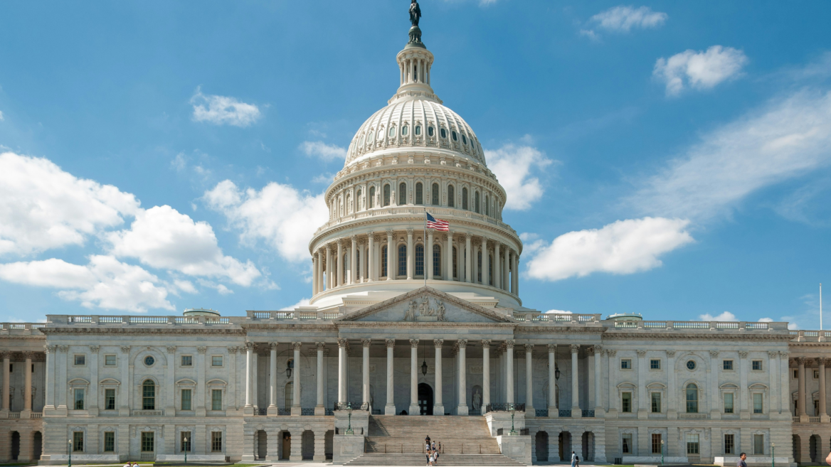 united states capitol front facade and dome