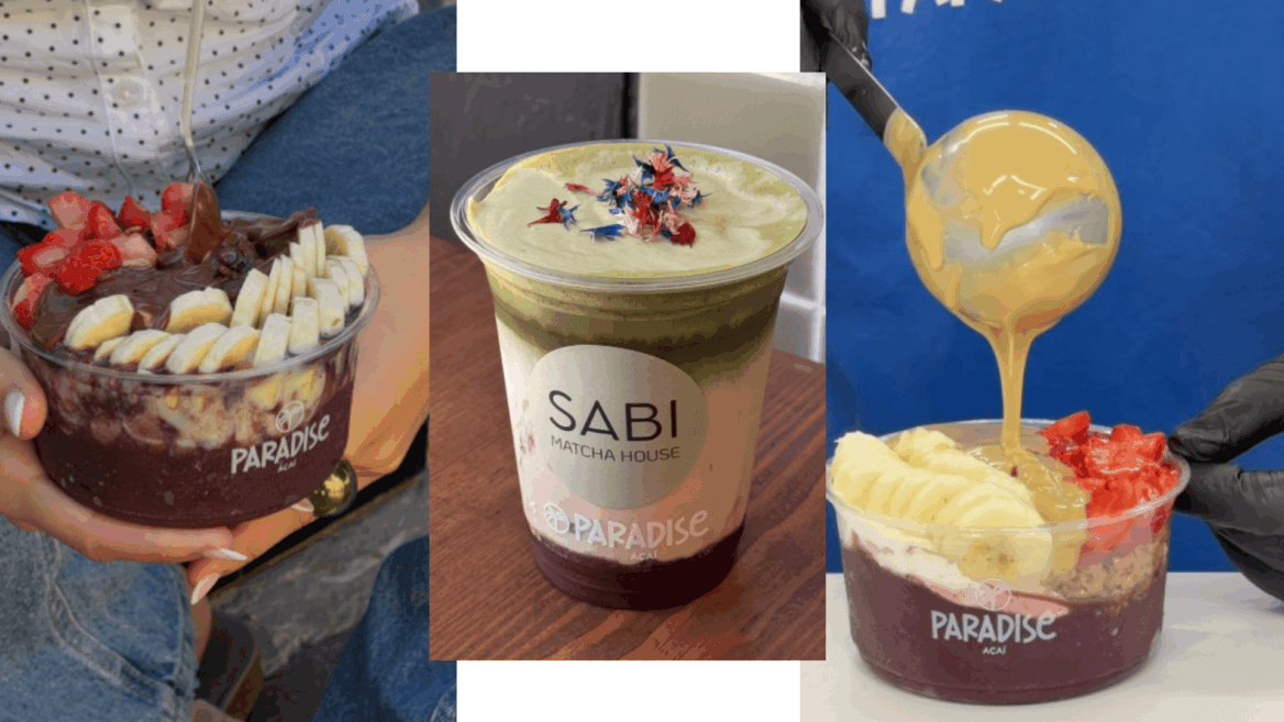 cups de açaí y matcha paradise açaí