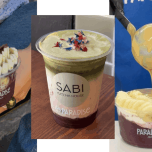 cups de açaí y matcha paradise açaí