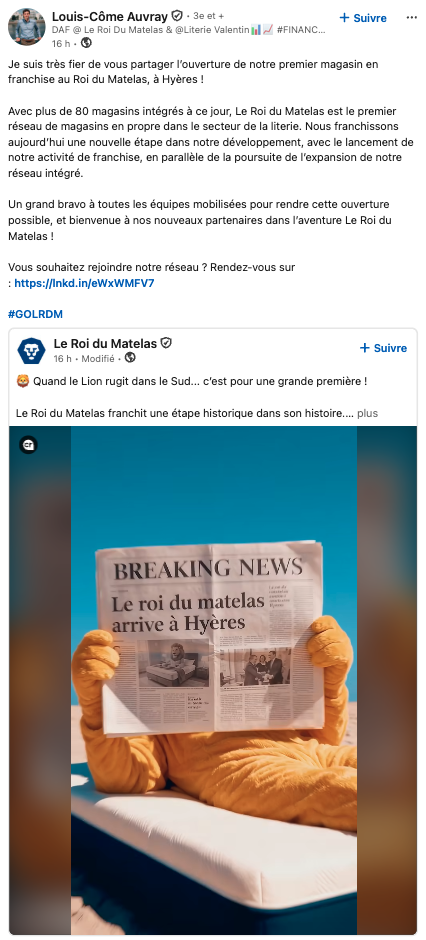 ouverture de la première franchise à hyères