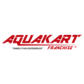 logo aquakart franchise rojo y dinámico
