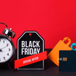 oferta black friday: reloj, tarjeta y bolsas