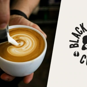 black sheep coffee latte art and logo