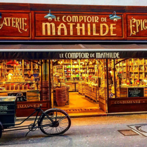 façade gourmande de la chocolaterie le comptoir de mathilde