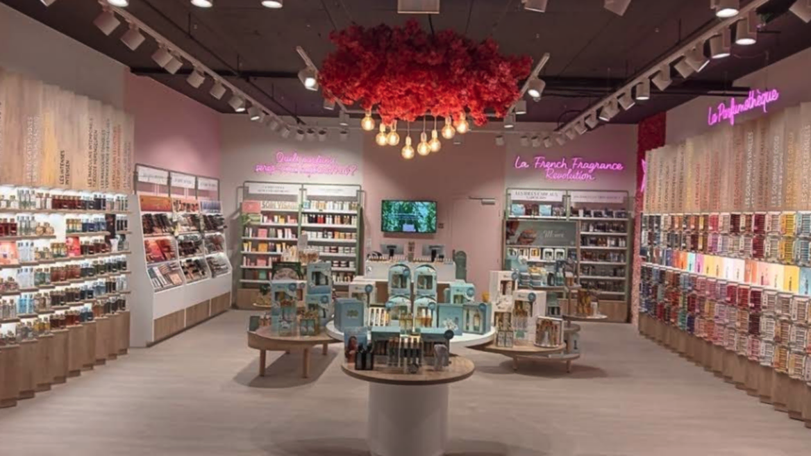 boutique de parfums chic et moderne