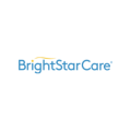 brightstarcare blue healthcare logo on white background