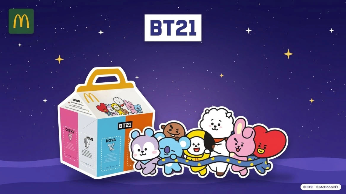 mcdonalds x bt21 étoilé