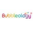 bubbleology logo coloré avec bulles