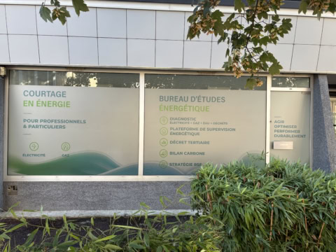 façade vitrine d’un bureau d’Études Énergie