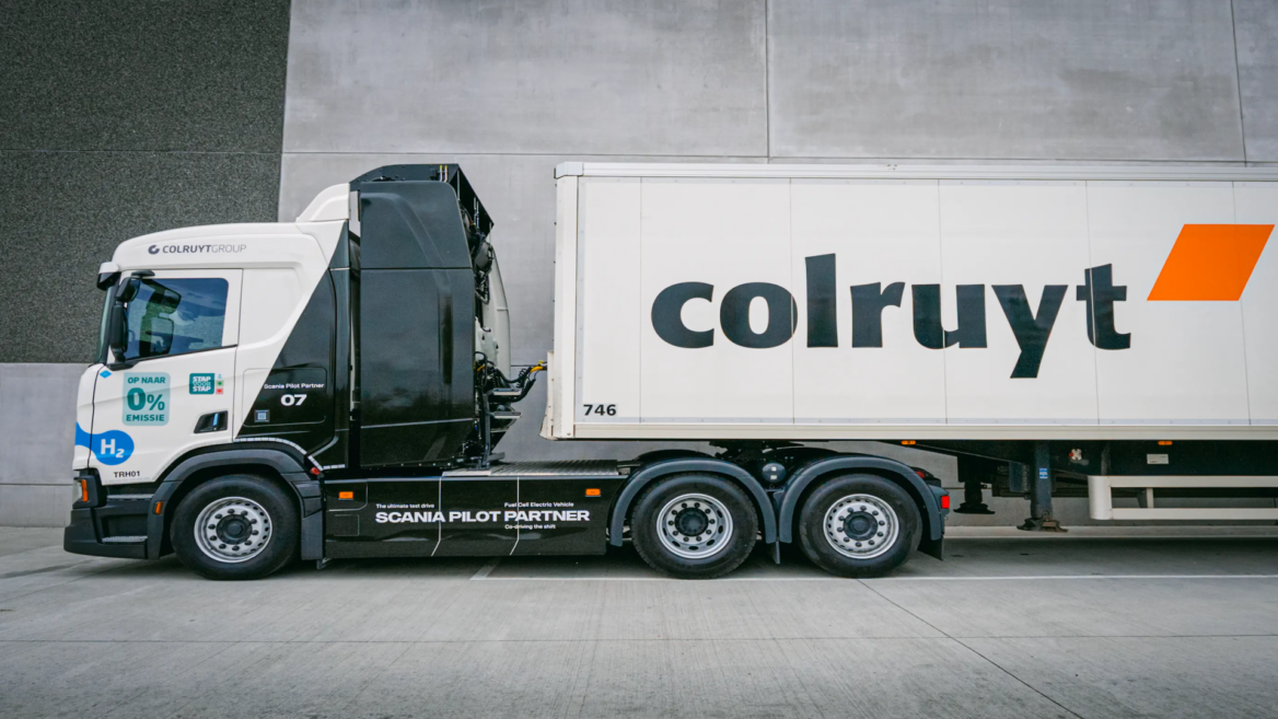 camion scania à hydrogène colruyt zéro Émission