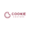 logo cookie couture rouge minimaliste