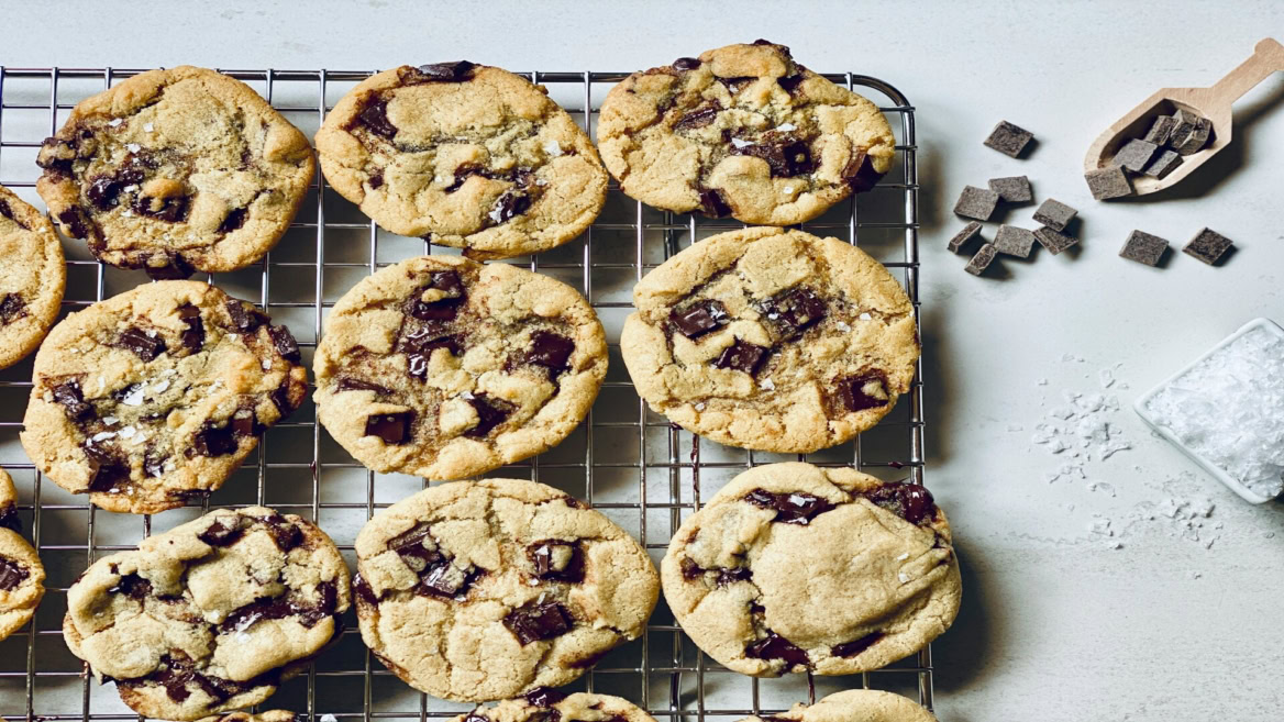 cookies au chocolat et fleur de sel